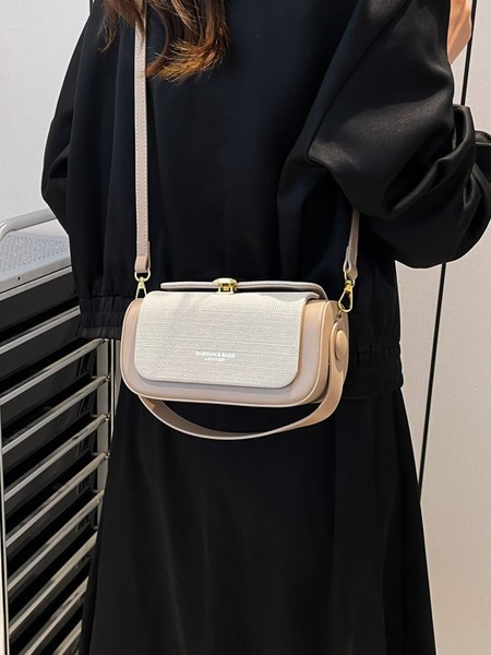 American Retro Box Bag – Vintage PU Leather Crossbody