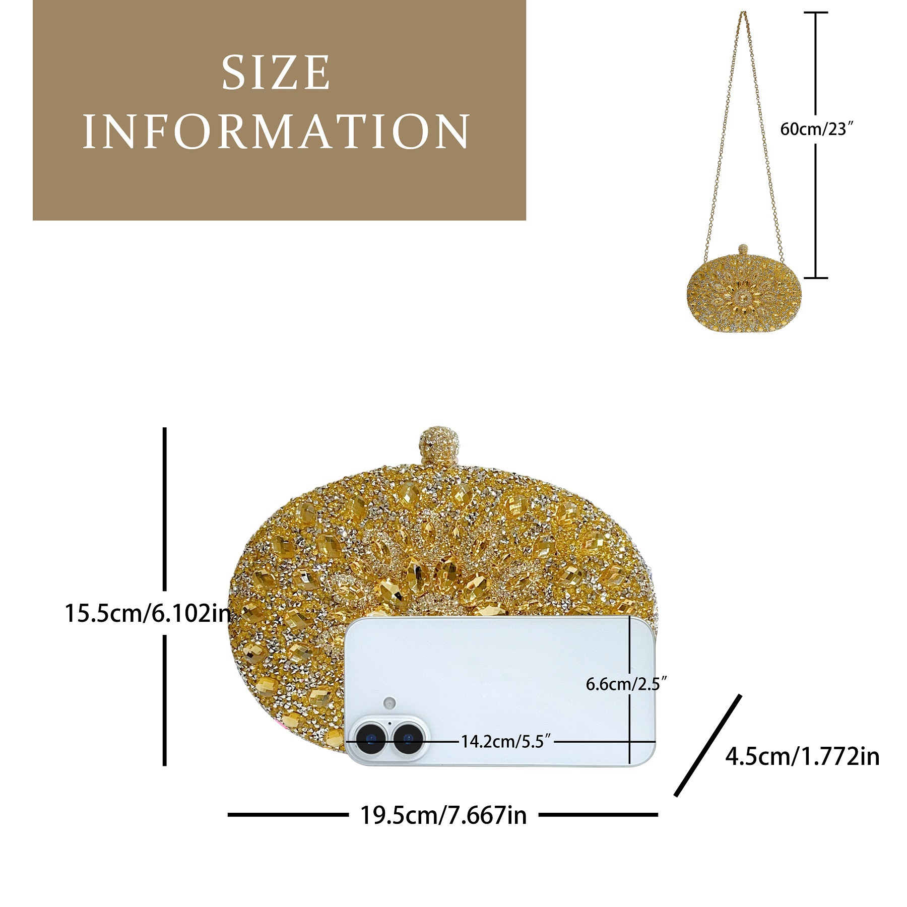 Luxury Sunflower Rhinestone Clutch – Luxury Shine for Special Occasions