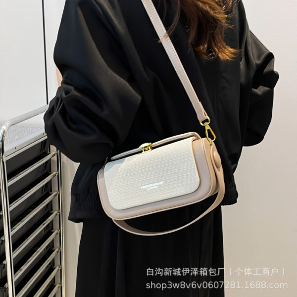 American Retro Box Bag – Vintage PU Leather Crossbody