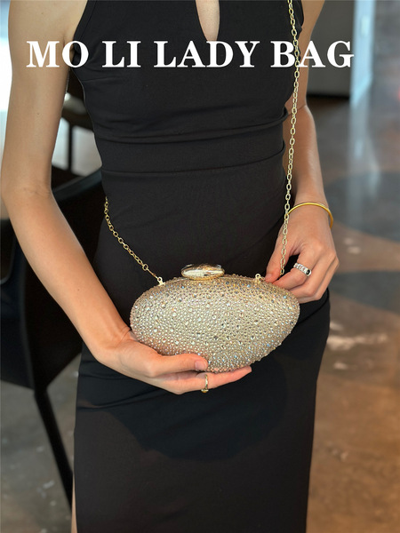 Sparkle Retro diamond clutch perfect for elegant nights & statement looks