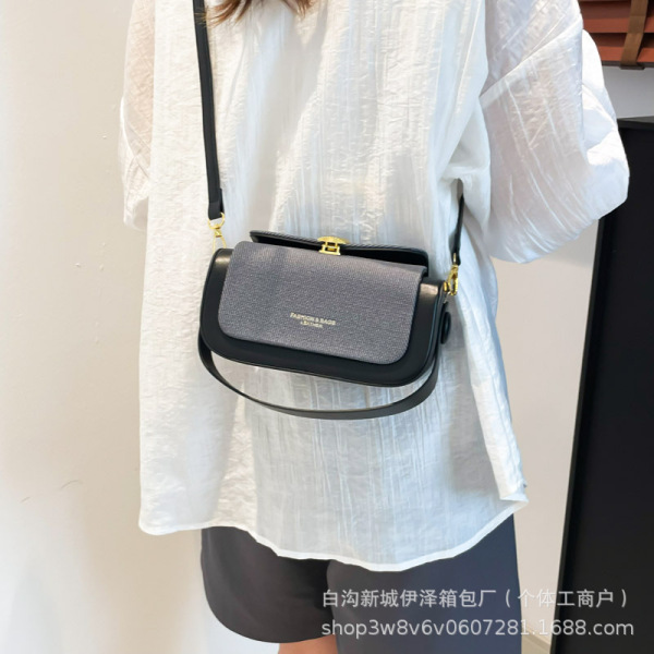 American Retro Box Bag – Vintage PU Leather Crossbody