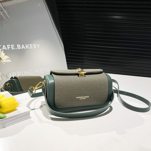 American Retro Box Bag – Vintage PU Leather Crossbody
