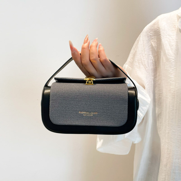 American Retro Box Bag – Vintage PU Leather Crossbody