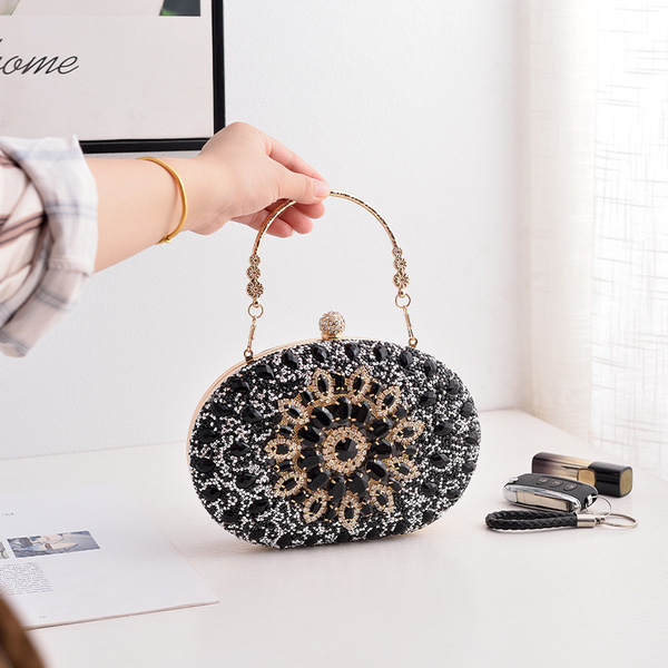 Luxury Sunflower Rhinestone Clutch – Luxury Shine for Special Occasions